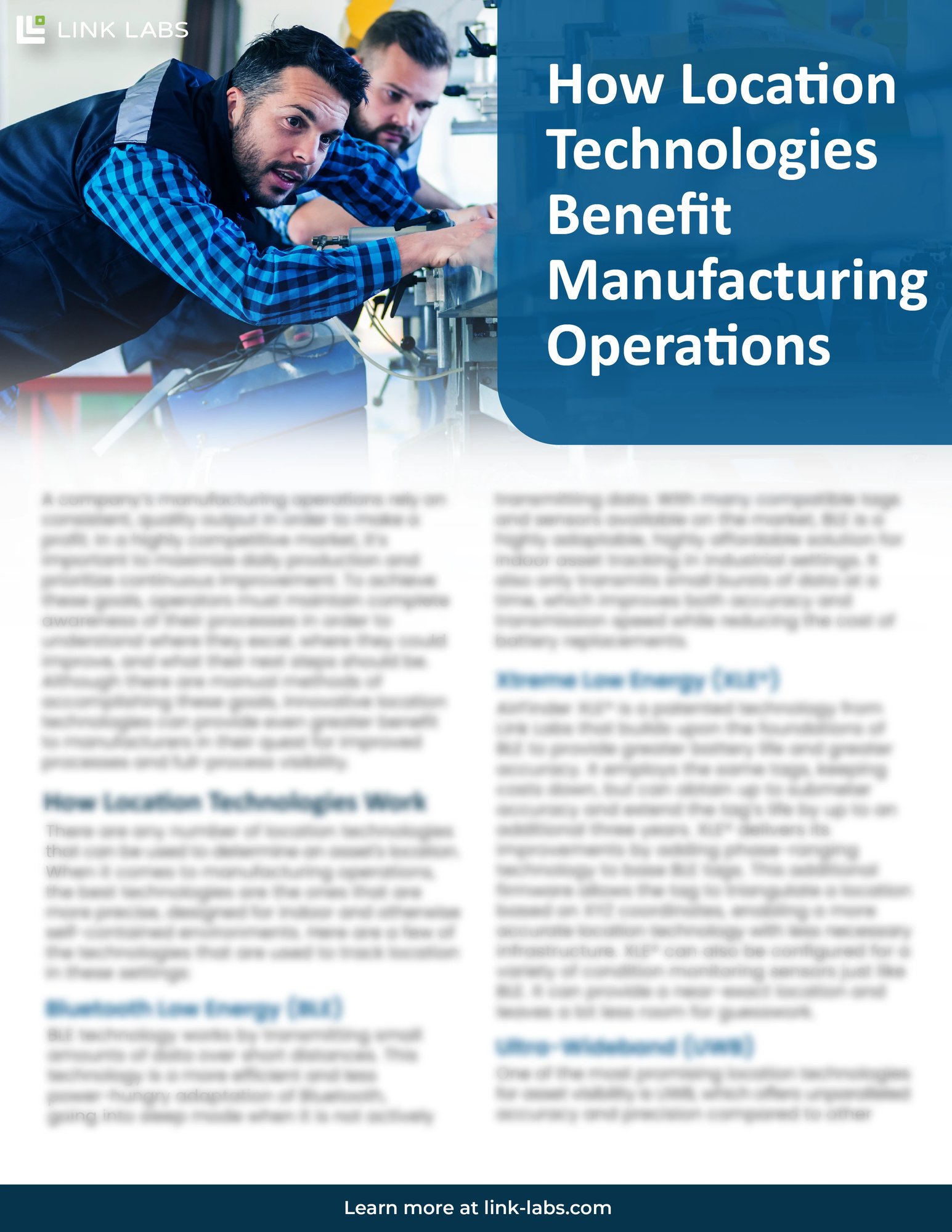 Manufacturing Operations